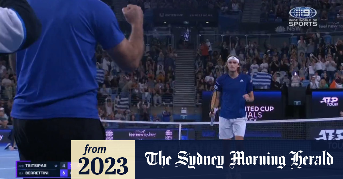 Video Epic rally sets up match point, Tsitsipas converts